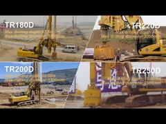 Máy khoan quay cỡ vừa và nhỏ của Sinovo được gắn trên công trình xây dựng cơ sở CAT gốc