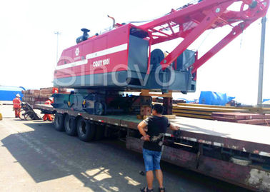 Cần cẩu bánh xích thủy lực CQUY100I Cần cẩu lưới 100Ton với Cummins QSL.9209/2000KW/rpm để bán