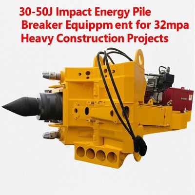Máy phá đống thủy lực với năng lượng va chạm 30-50J áp suất 32mpa và dòng chảy dầu 200L/min cho các dự án xây dựng nặng