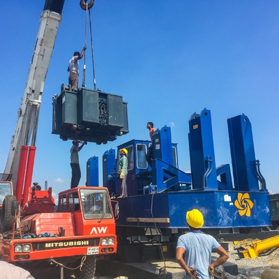 208tf Áp suất đóng cọc 8,9m / phút Bộ điều khiển cọc tĩnh thủy lực 45kw