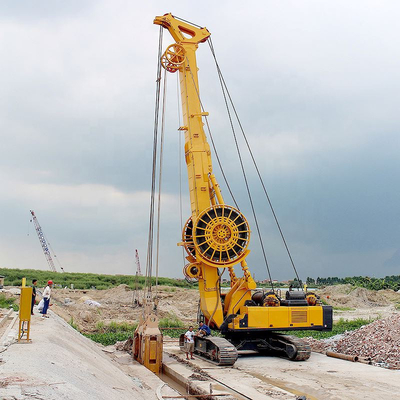 Độ sâu 80 mét Chiều rộng tường 1,5m Tường vây ngầm thủy lực Grab để hỗ trợ hố móng, vận chuyển đường sắt, v.v.