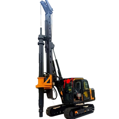 Giàn khoan quay thủy lực mini sâu 15m 1000mm làm việc tại công trường hạn chế truy cập để khoan vi mô